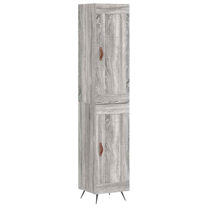 Highboard Grey Sonoma 34,5x34x180 cm Engineered Wood
