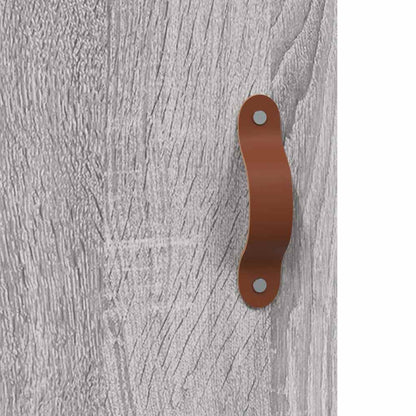 Highboard Grey Sonoma 34,5x34x180 cm Engineered Wood