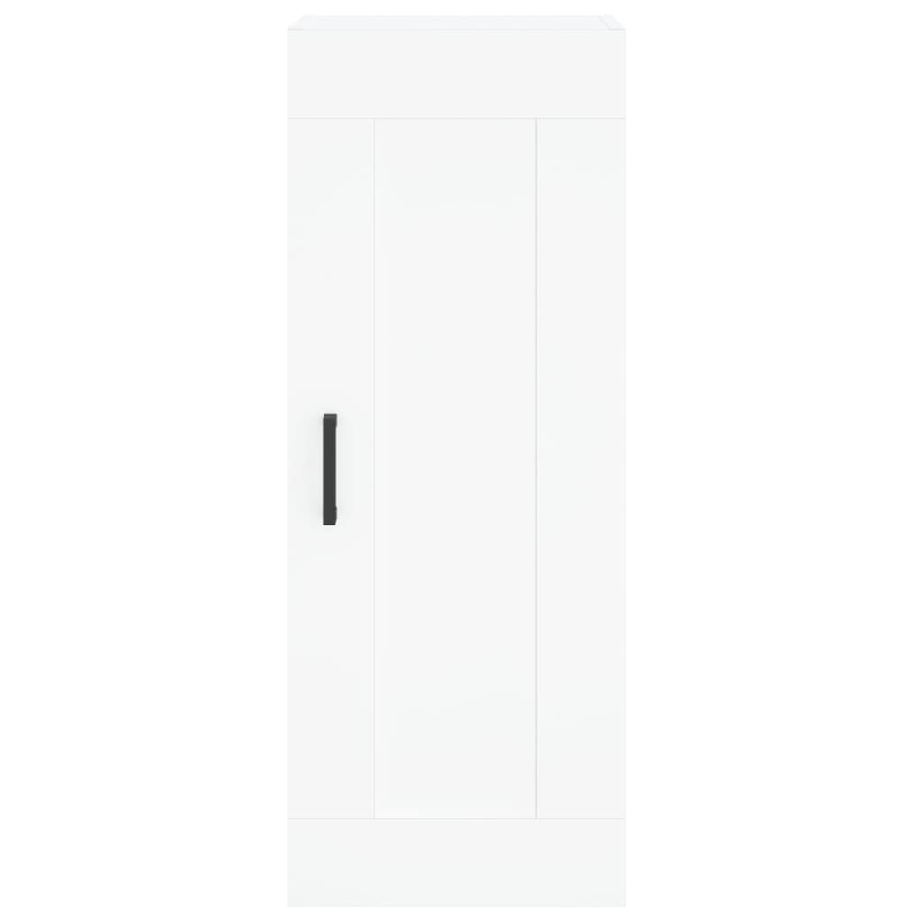 Highboard White 34.5x34x180 cm Engineered Wood