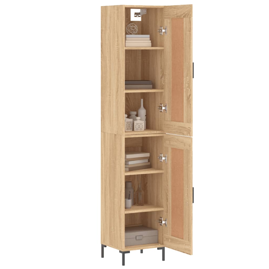 Highboard Sonoma Oak 34.5x34x180 cm Engineered Wood