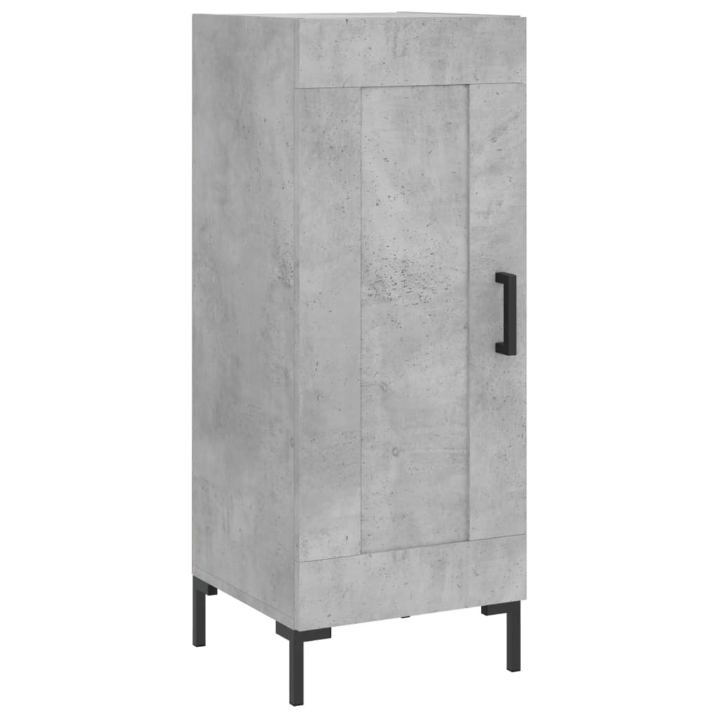 Highboard Concrete Grey 34,5x34x180 cm Engineered Wood