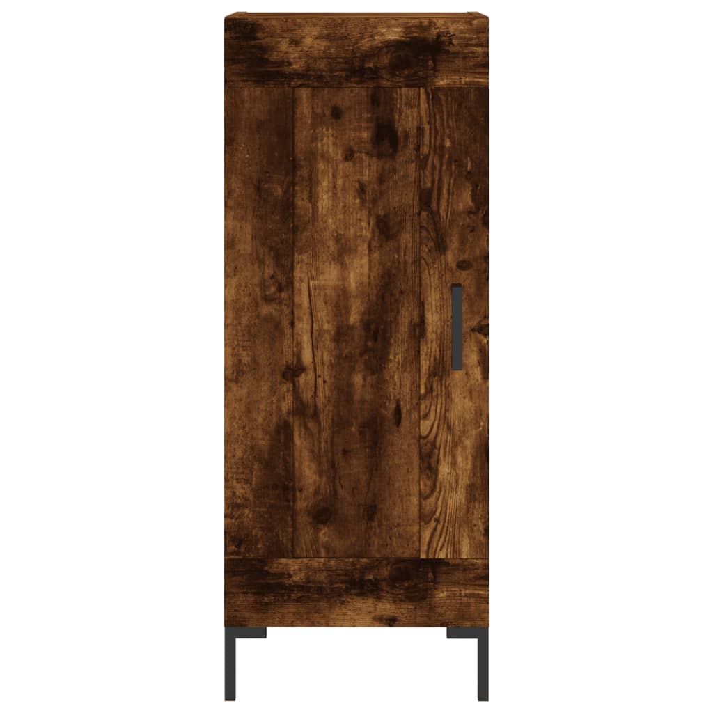 Highboard Smoked Oak 34.5x34x180 cm Engineered Wood