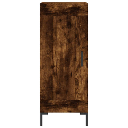 Highboard Smoked Oak 34.5x34x180 cm Engineered Wood