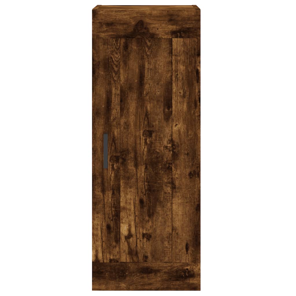 Highboard Smoked Oak 34.5x34x180 cm Engineered Wood
