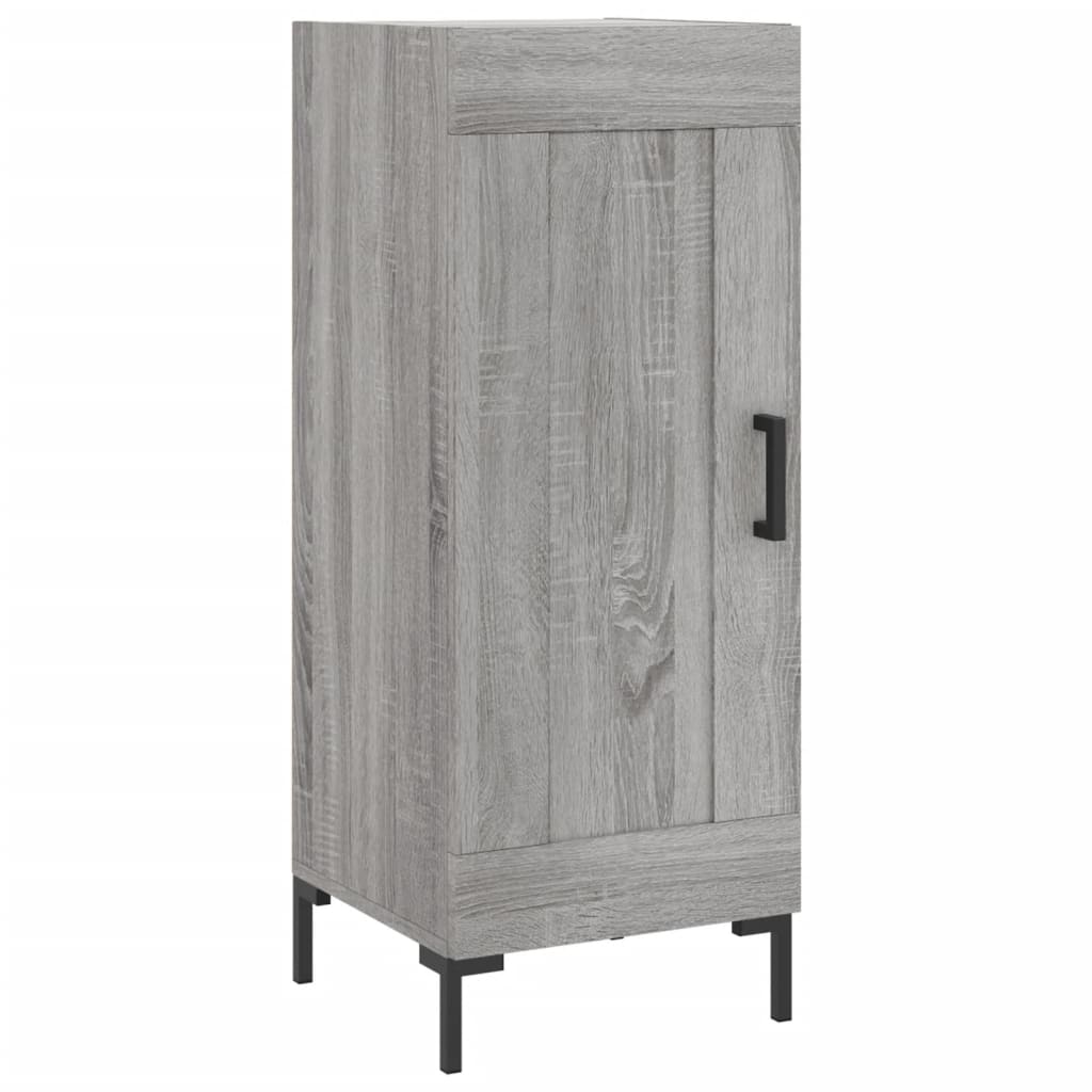 Highboard Grey Sonoma 34.5x34x180 cm Engineered Wood