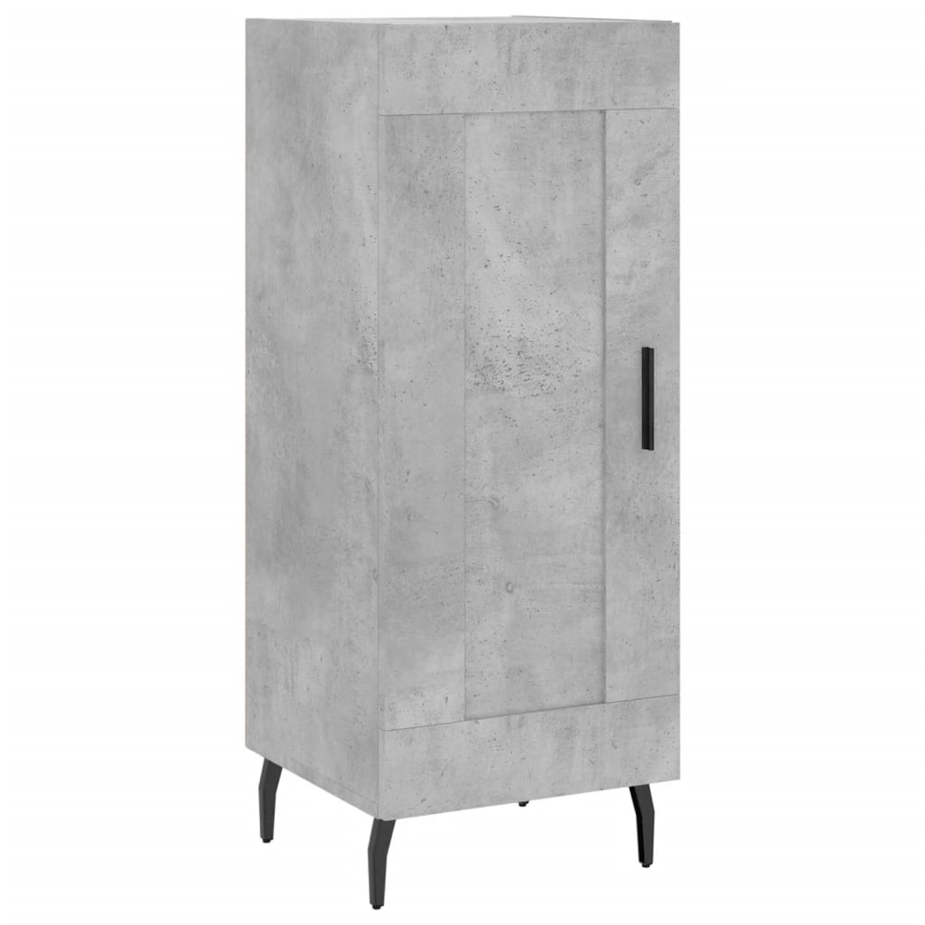 Highboard Concrete Grey 34.5x34x180 cm Engineered Wood