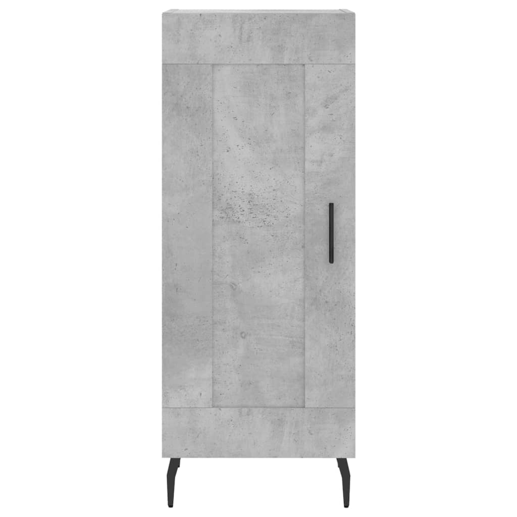Highboard Concrete Grey 34.5x34x180 cm Engineered Wood