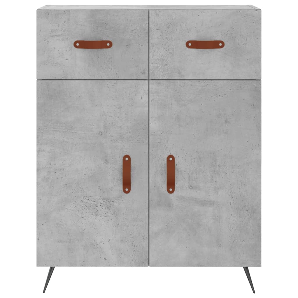Highboard | Concrete grey | Engineered wood, Metal | Bigger | Highboard