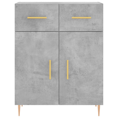 Highboard Concrete Grey 69,5x34x180 cm Engineered Wood