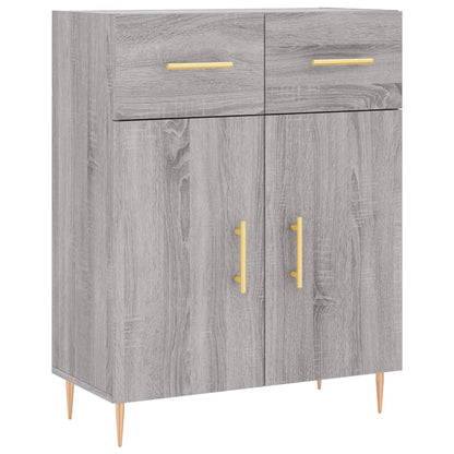 Highboard Grey Sonoma 69,5x34x180 cm Engineered Wood