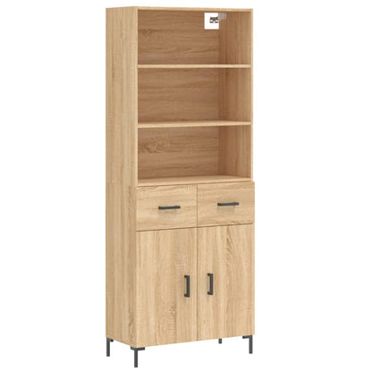 Highboard Sonoma Oak 69,5x34x180 cm Engineered Wood