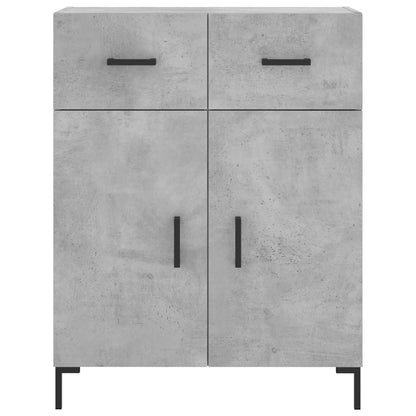 Highboard Concrete Grey 69.5x34x180 cm Engineered Wood