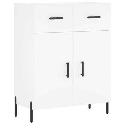 Highboard White 69,5x34x180 cm Engineered Wood