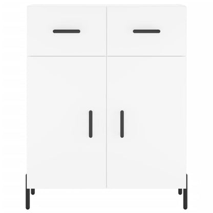 Highboard White 69.5x34x180 cm Engineered Wood