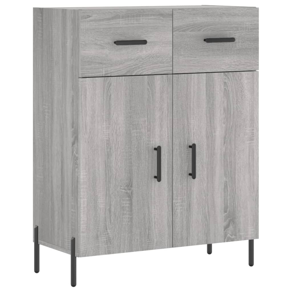 Highboard Grey Sonoma 69,5x34x180 cm Engineered Wood