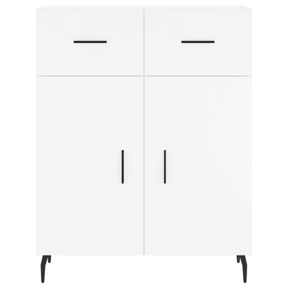 Highboard White 69.5x34x180 cm Engineered Wood