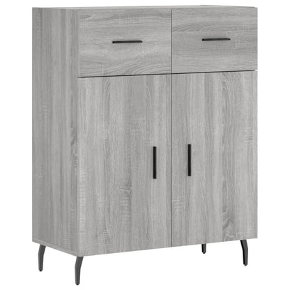 Highboard Grey Sonoma 69,5x34x180 cm Engineered Wood