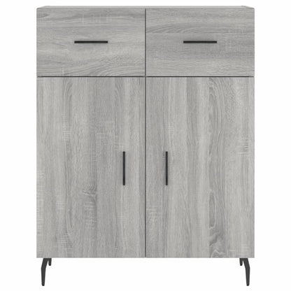 Highboard Grey Sonoma 69,5x34x180 cm Engineered Wood