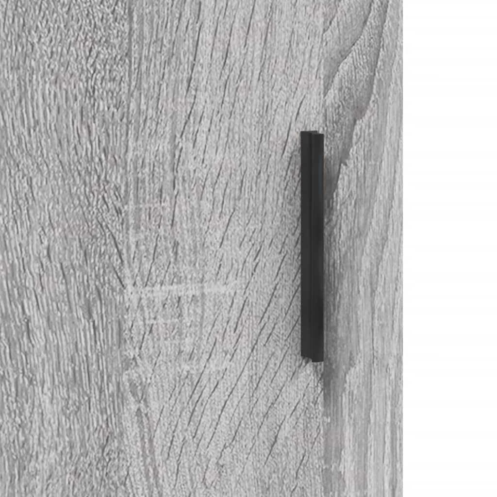 Highboard Grey Sonoma 69,5x34x180 cm Engineered Wood