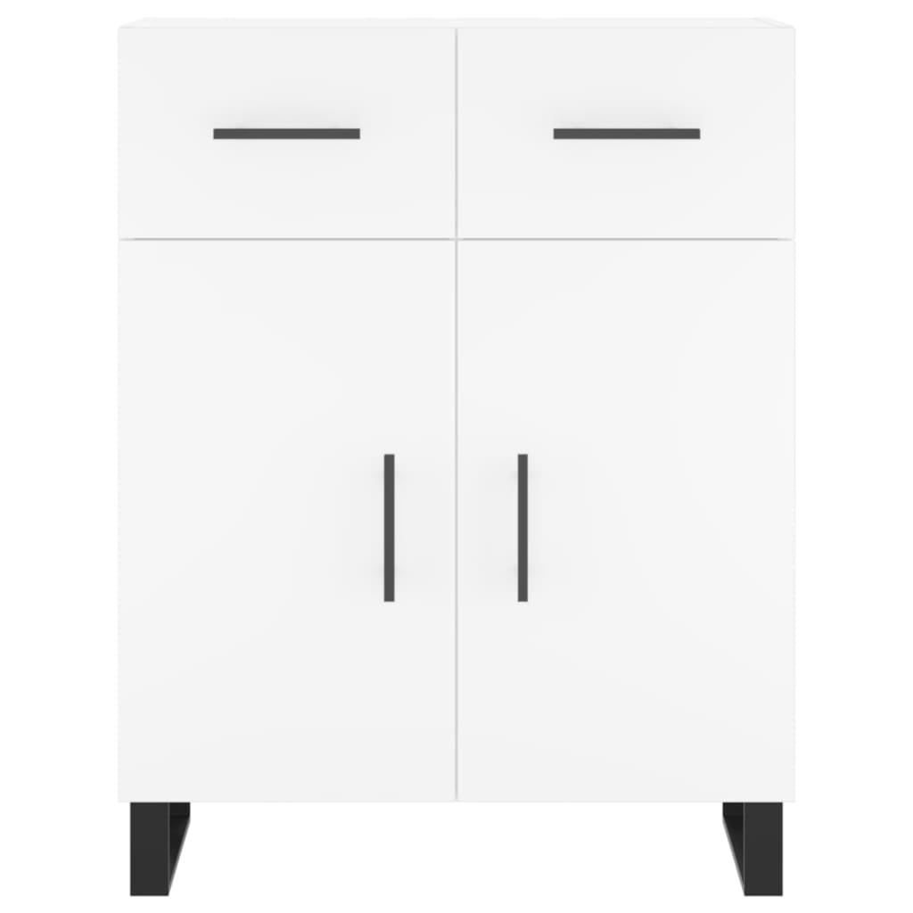 Highboard White 69.5x34x180 cm Engineered Wood