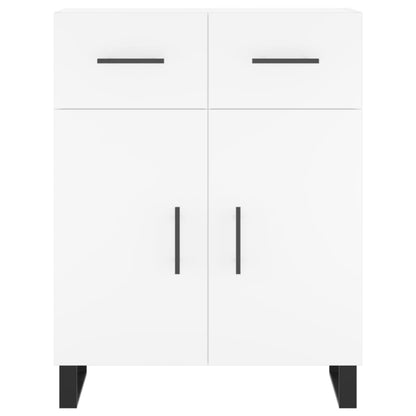 Highboard White 69.5x34x180 cm Engineered Wood