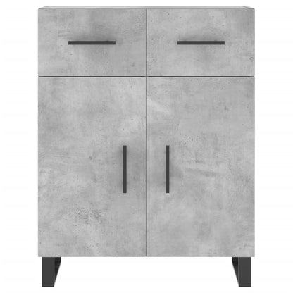 Highboard Concrete Grey 69,5x34x180 cm Engineered Wood