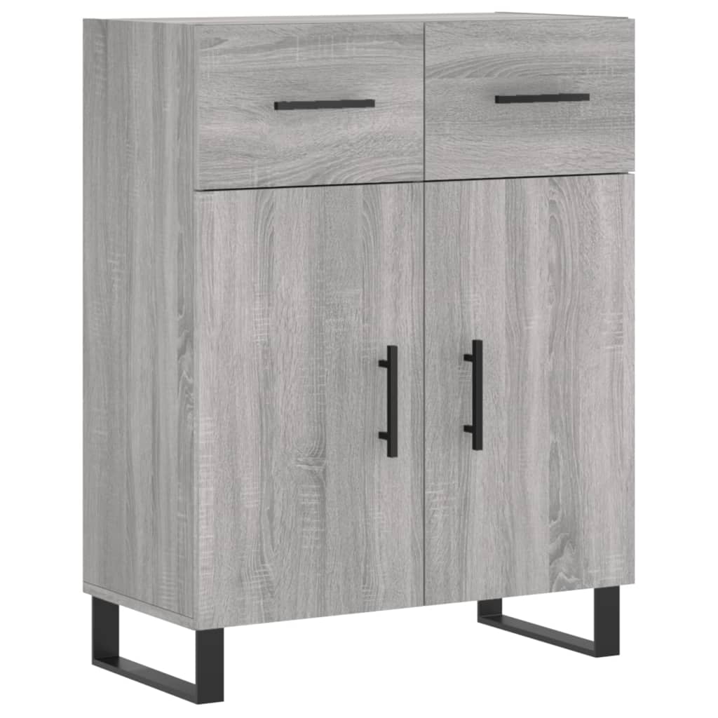 Highboard Grey Sonoma 69,5x34x180 cm Engineered Wood