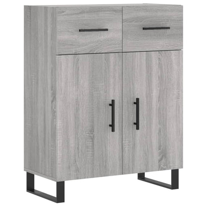 Highboard Grey Sonoma 69,5x34x180 cm Engineered Wood