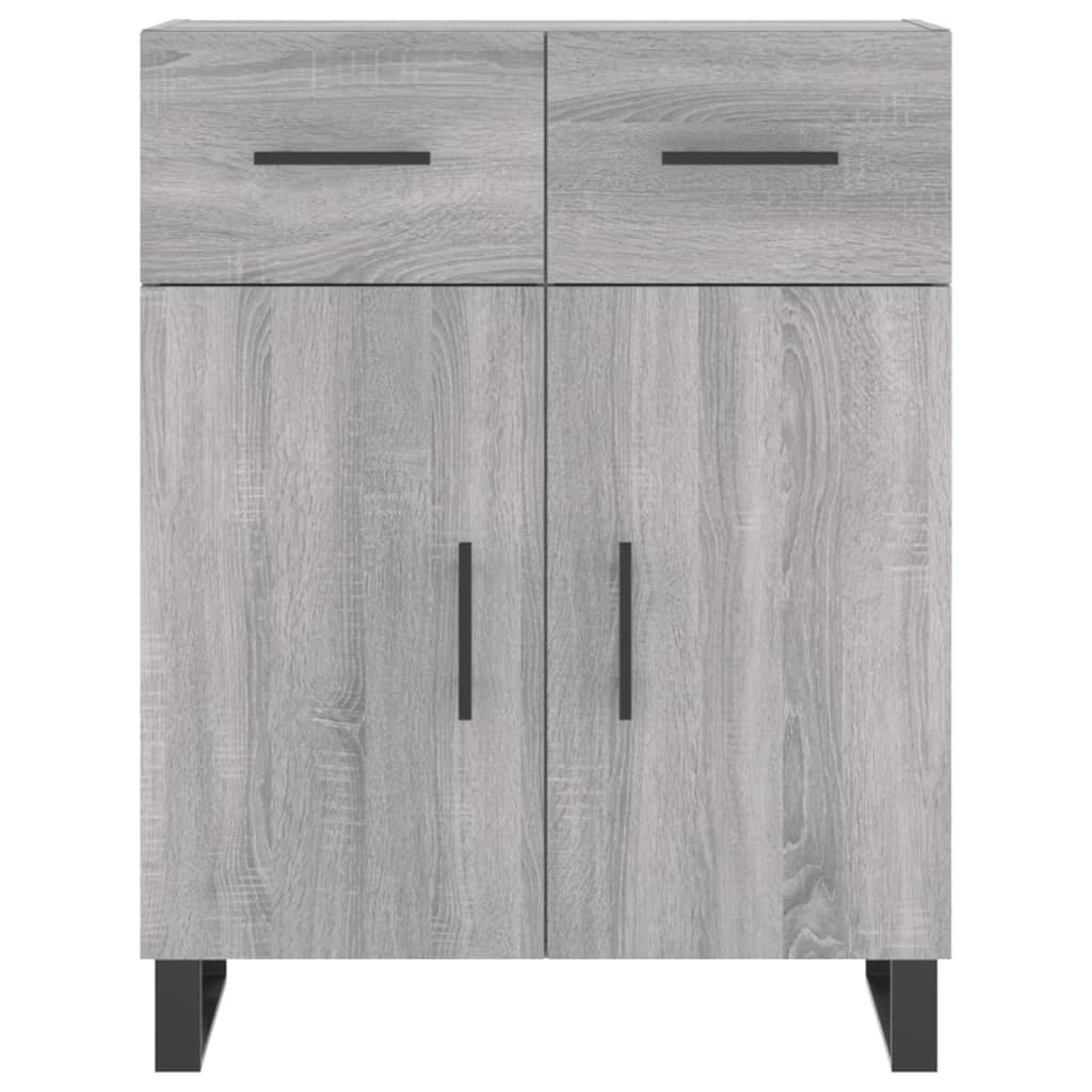 Highboard Grey Sonoma 69,5x34x180 cm Engineered Wood