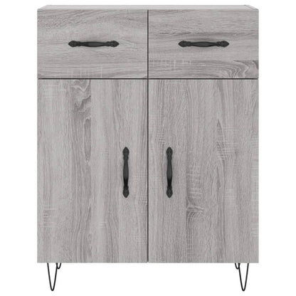 Highboard Grey Sonoma 69,5x34x180 cm Engineered Wood