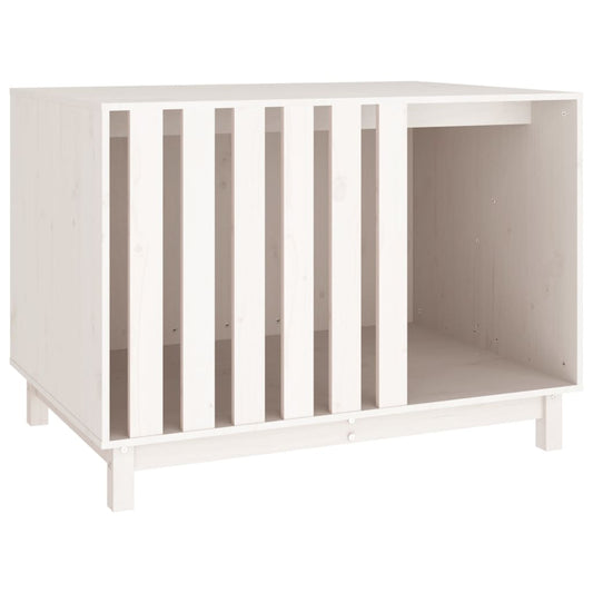 Dog House White 100x70x72 cm Solid Wood Pine