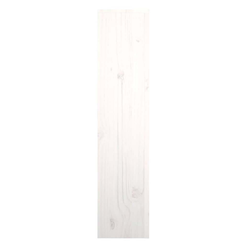 Radiator Cover White 79.5x19x84 cm Solid Wood Pine