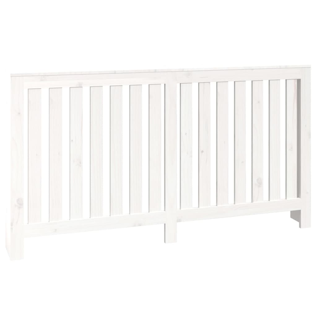 Radiator Cover White 153x19x84 cm Solid Wood Pine