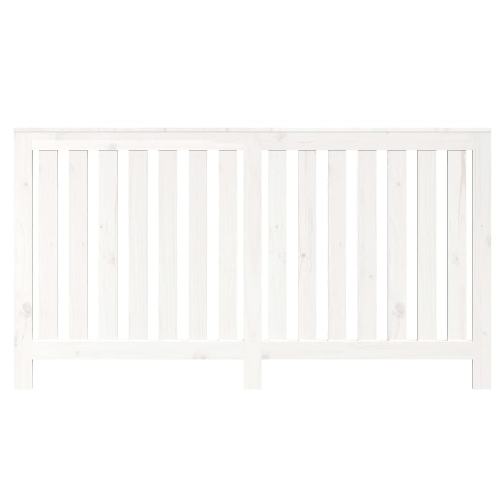 Radiator Cover White 153x19x84 cm Solid Wood Pine