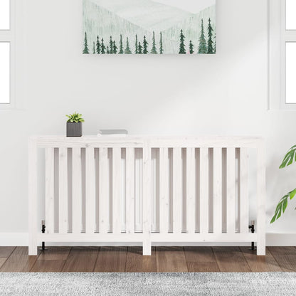 Radiator Cover White 169x19x84 cm Solid Wood Pine
