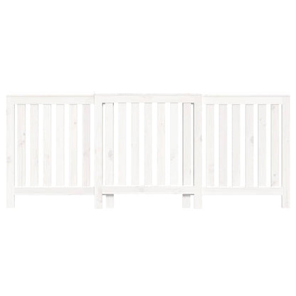 Radiator Cover White 210x21x85 cm Solid Wood Pine