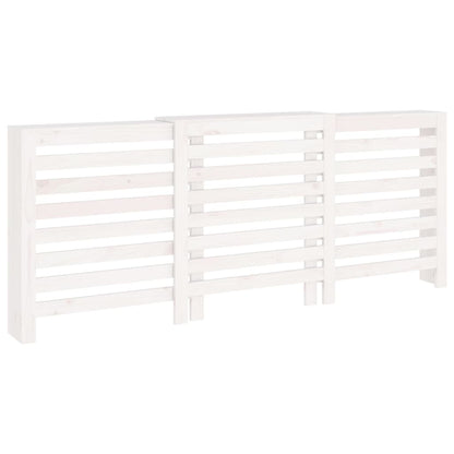Radiator Cover White 210x21x85 cm Solid Wood Pine