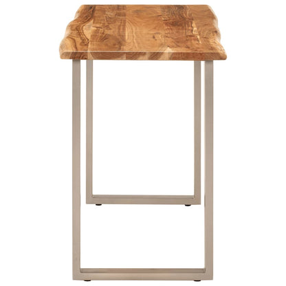 Dining Table 110x50x76 cm Solid Wood Acacia