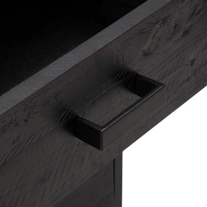Bedside Cabinets 2 pcs Black 36x30x45 cm Solid Wood Pine
