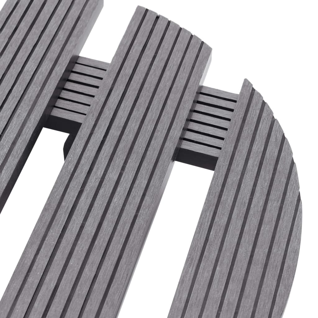 Plant Trolleys 4 pcs Grey Ø30x7,5 cm WPC