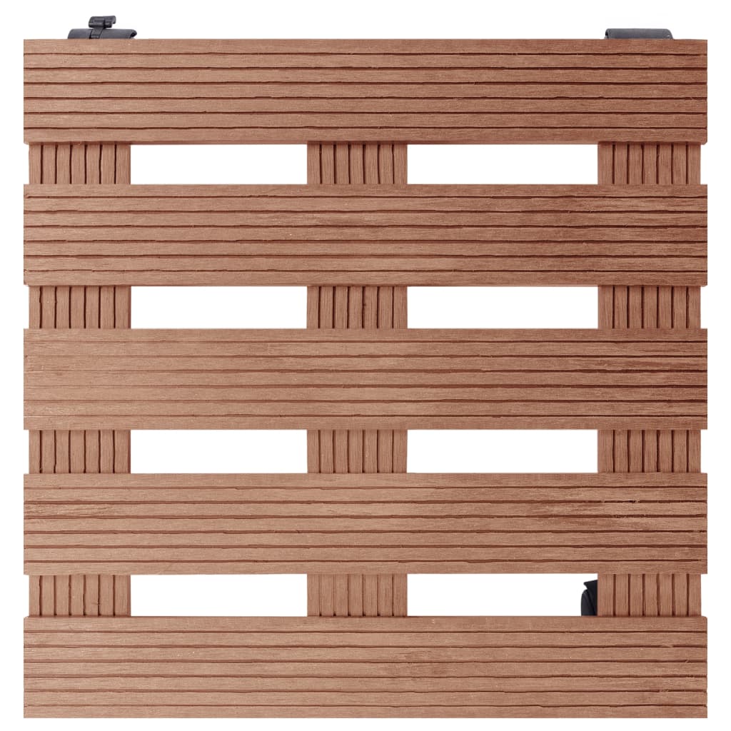 Plant Trolleys 4 pcs Brown 30x30x7,5 cm WPC