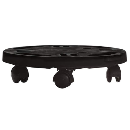 Plant Trolleys with Wheels 5 pcs Diameter 30 cm Black 170 kg