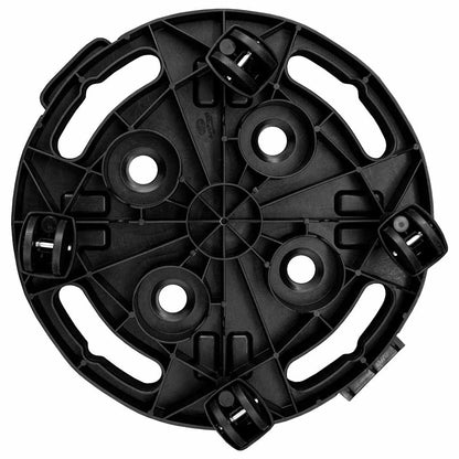 Plant Trolleys with Wheels 5 pcs Diameter 30 cm Black 170 kg