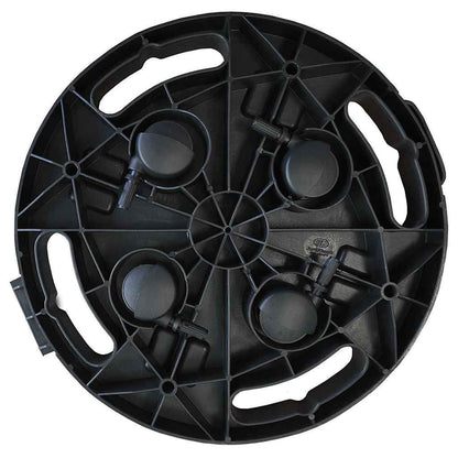 Plant Trolleys with Wheels 5 pcs Diameter 30 cm Black 170 kg