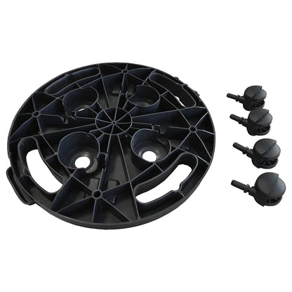 Plant Trolleys with Wheels 5 pcs Diameter 30 cm Black 170 kg