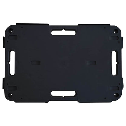 Transport Trolleys 2 pcs Black 58x38x12 cm Polypropylene