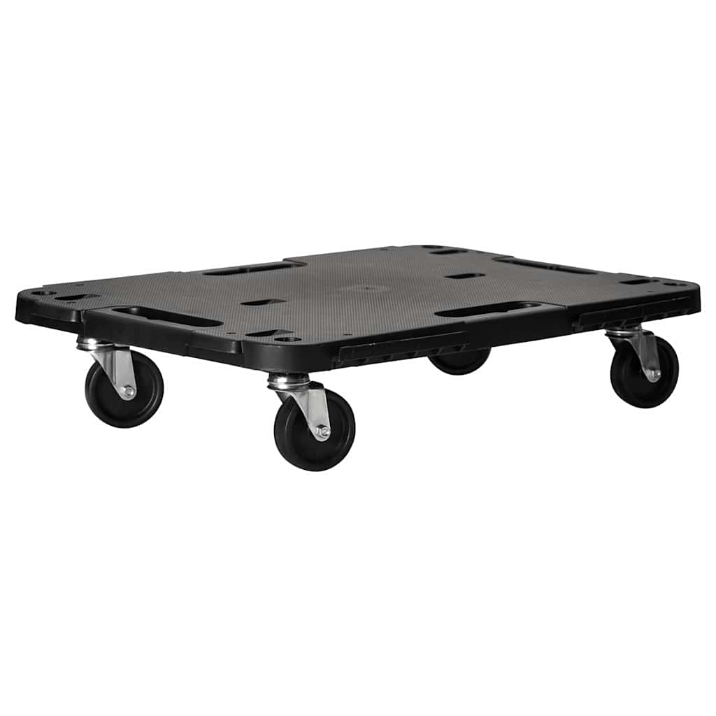 Transport Trolleys 5 pcs Black 58x38x12 cm Polypropylene