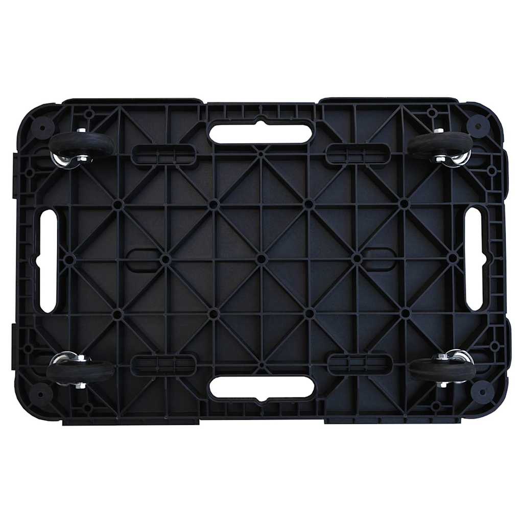 Transport Trolleys 5 pcs Black 58x38x12 cm Polypropylene