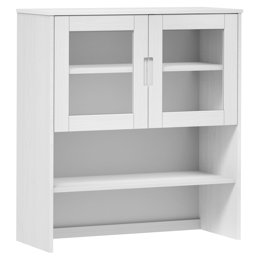 Top for Highboard MOLDE White 90x35x100 cm Solid Wood Pine