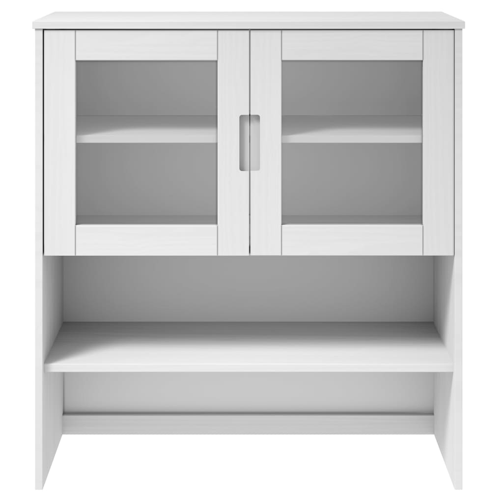 Top for Highboard MOLDE White 90x35x100 cm Solid Wood Pine